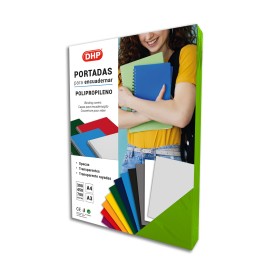 PORTADA POLIPROPILENO 450 MICRAS A4 69.VERDE LIMA P/25