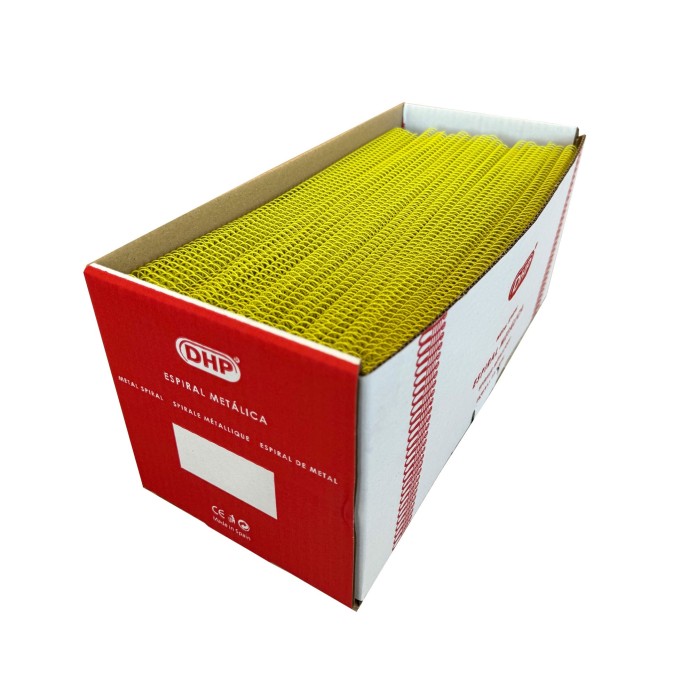 Espiral metálica 5: 1, 10 mm, A4, C / 100, 12.Amarillo