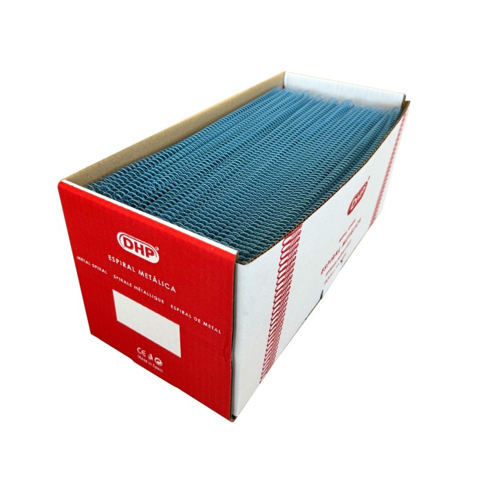 Metallic spiral 6: 1, 14 mm, A4, c / 100, 22.Azul ocean
